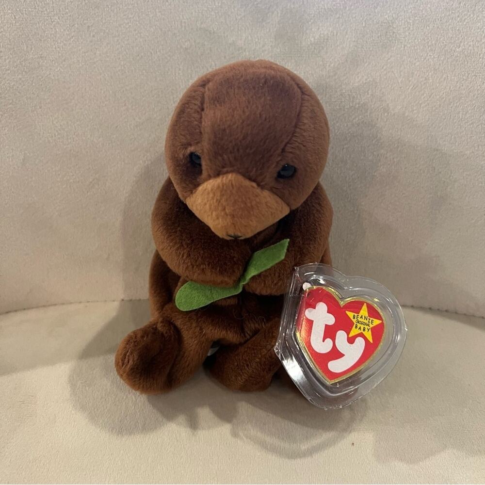 Ty Beanie Baby Seaweed the Otter, NWT